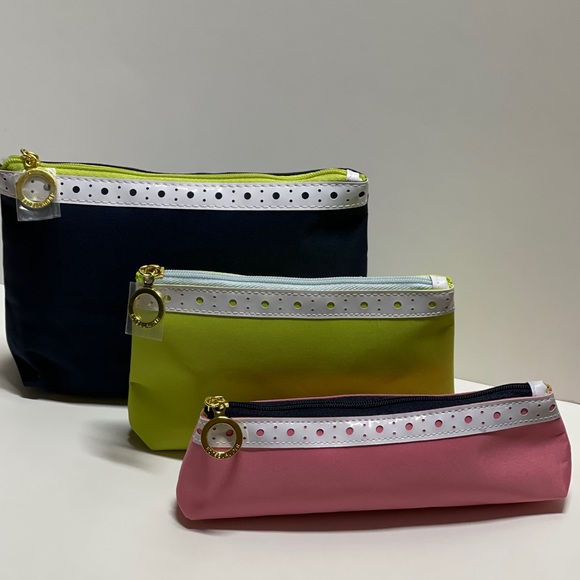 Estee Lauder Handbags - 🆕 3 Estée Lauder Cosmetic Bags Blue,Green & Pink